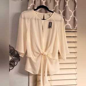 Women's Cream NWT Express Blouse, size L